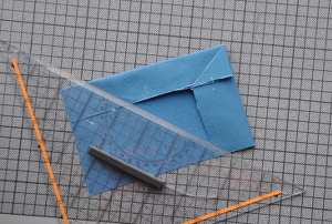 Briefecke asymetrische Nahtzugabe 3