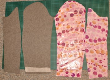 Ärmel zugeschnitten